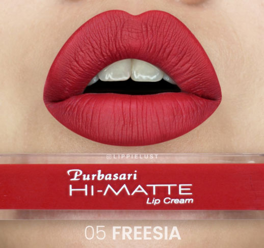 Lipstik Purbasari Hi Matte Lip Cream No 5 Freesia