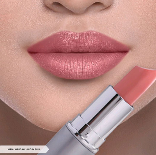  
Wardah Matte Lipstick – Rosy Pink No 18