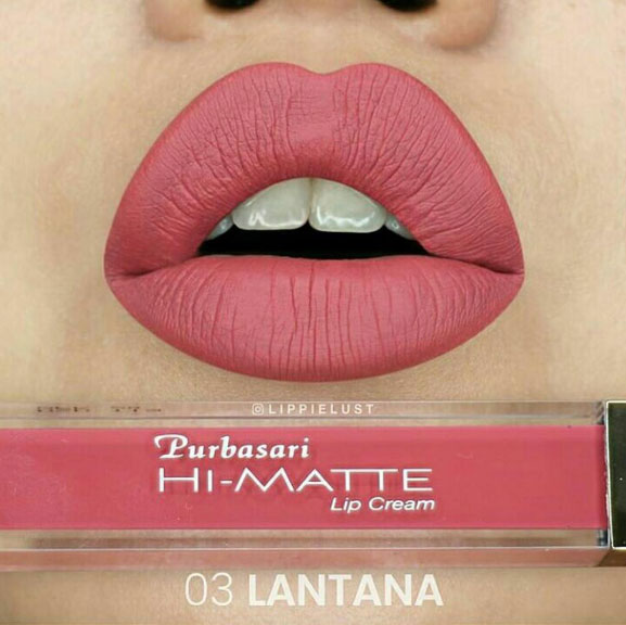 Lipstik Purbasari Hi-Matte Lip Cream, No. 03 – Lantana