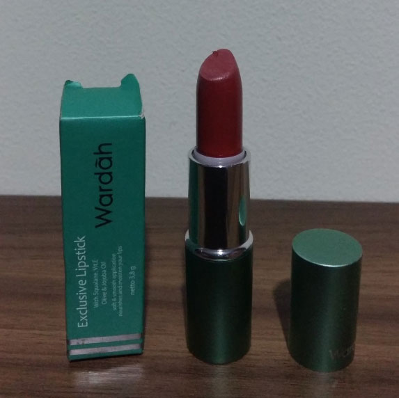 Wardah Exclusive Lipstick, shade Sheer Brown
