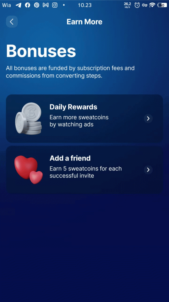 Aplikasi Sweatcoin Penghasil Uang