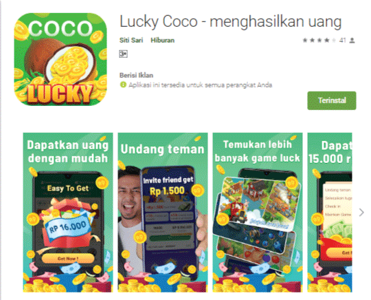 app-lucky-coco-membuat uang