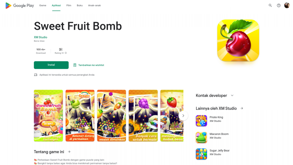sweet-fruit-bomb-apk-game-penghasil-uang