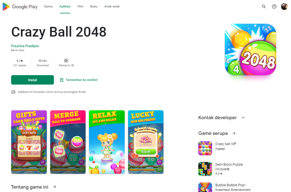 crazy-ball-2048-game-penghasil-uang
