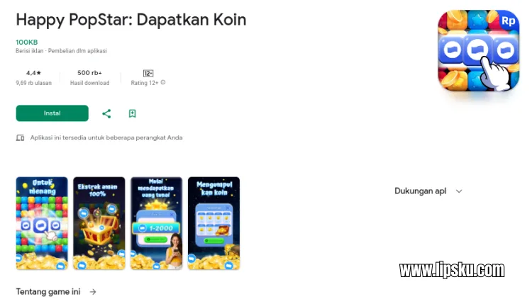 Happy PopStar APK Game Penghasil Uang Bermain Game Dapat Saldo DANA Gratis