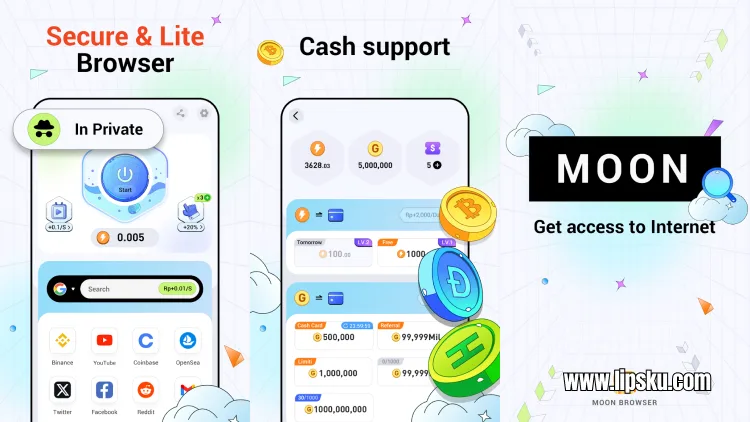 MOON Browser Lite APK Penghasil Uang: Terbukti Membayar dan Bisa Langsung Penarikan!
