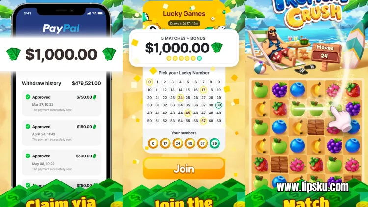 Tropical Crush Win Cash Prizes APK Game Penghasil Uang Membayar atau Penipuan?