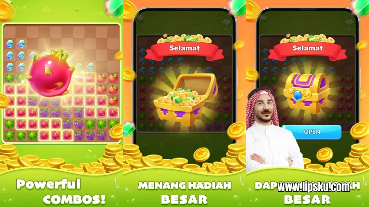 Fruit Crush APK Game Penghasil Uang Langsung ke DANA Terbukti Membayar!