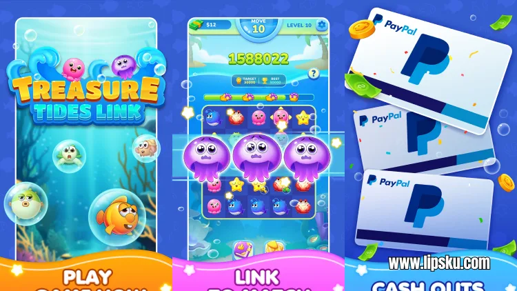 Treasure Tides Link APK Game Penghasil Uang Langsung ke DANA Apakah Membayar?