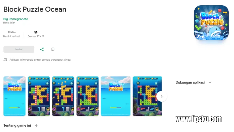 Block Puzzle Ocean APK Game Penghasil Uang Langsung ke DANA Apakah Membayar?