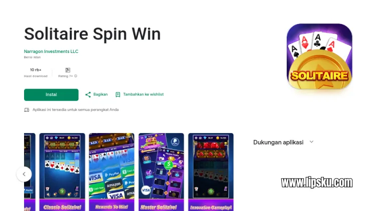 Solitaire Spin Win APK Game Penghasil Uang Langsung ke DANA Apakah Membayar?