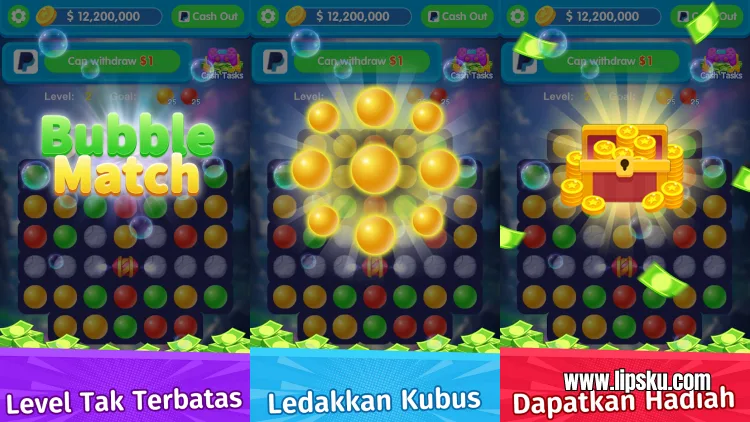Bubble Match APK Game Penghasil Uang Langsung ke DANA Terbukti Membayar!