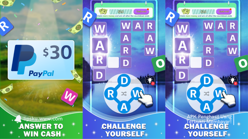 Word Grid Challenge APK Game Penghasil Uang Langsung ke DANA Apakah Membayar?