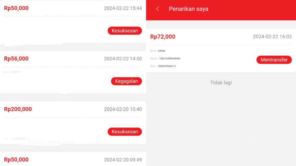 Aplikasi Idsinarmasland Penghasil Uang Login Dapat Rp 12.000 Apakah Penipuan?
