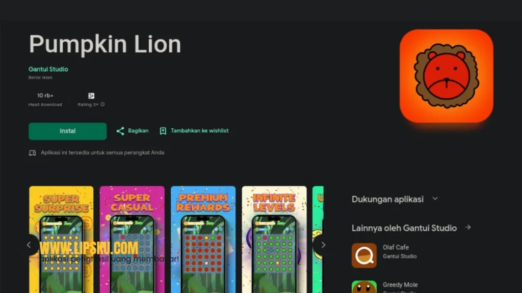 Pumpkin Lion APK Game Penghasil Uang Apakah Membayar atau Penipuan?