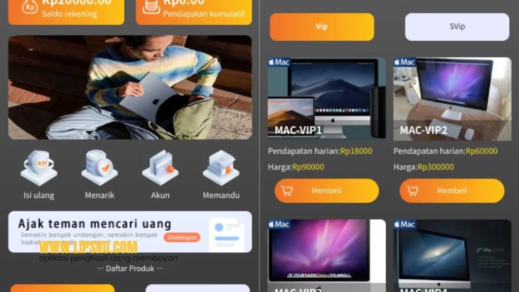 Aplikasi Mac Penghasil Uang Login Dapat Rp20.000 Membayar atau Penipuan?
