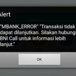 Cara Atasi MBANK ERROR BNI Transaksi Tidak Dapat dilanjutkan