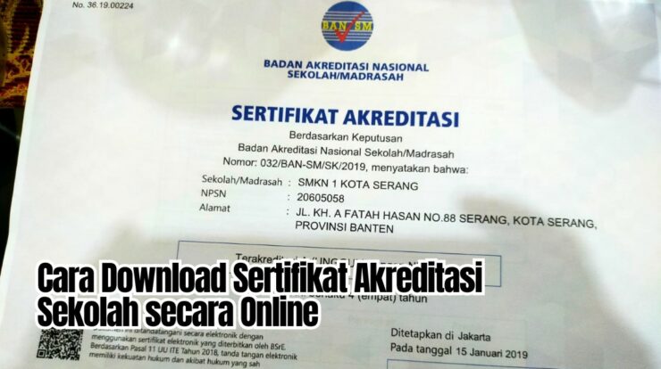 Cara Download Sertifikat Akreditasi Sekolah secara Online