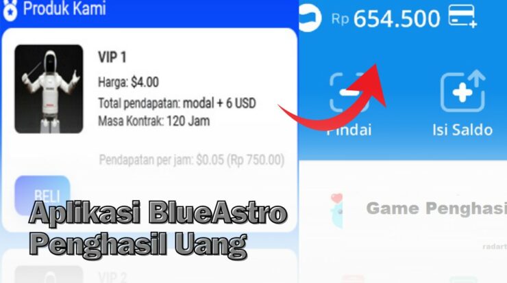 Cuan Dollar Dari Aplikasi BlueAstro Penghasil Uang