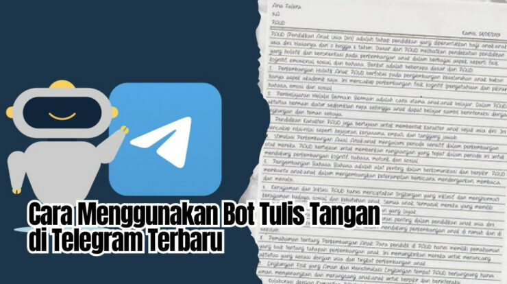 Cara Menggunakan Bot Tulis Tangan di Telegram Terbaru