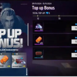 Event FF 2024 Bonus Top Up 9-15 November: Ini Daftar Hadiahnya