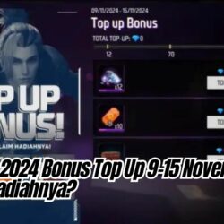 Event FF 2024 Bonus Top Up 9-15 November, Simak Hadiahnya?