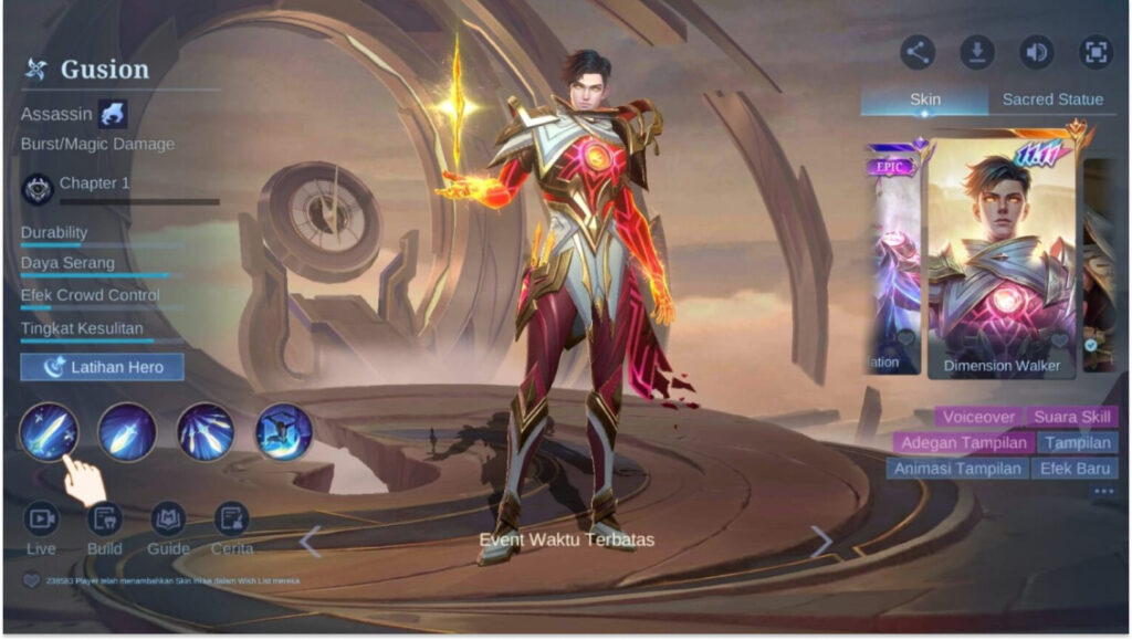 Daftar Skin Eksklusif 11.11 Mobile Legends dan Cara Dapatnya