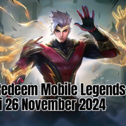 Kode Redeem Mobile Legends (ML) Hari Ini 26 November 2024