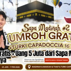 Umroh Gratis + Uang 5 Juta dari Sapa Madinah: Ini Caranya