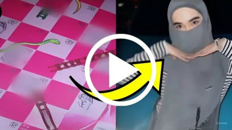 Video Ular Tangga Pink Viral Dimainkan Auraprin x Black Panda