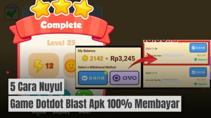 100% Terbukti Membayar! 5 Cara Nuyul Game DotDot Blast Apk