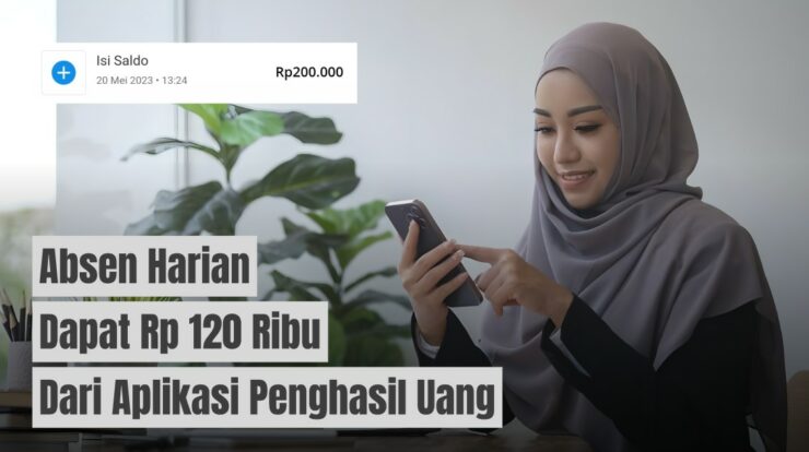 Absen Harian! Dapat 120 Ribu dari Aplikasi Penghasil Uang