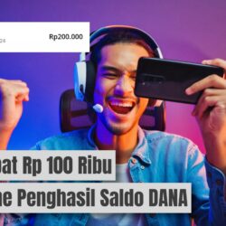 Cara Dapat 100 Ribu Gratis dari Game Penghasil Saldo DANA