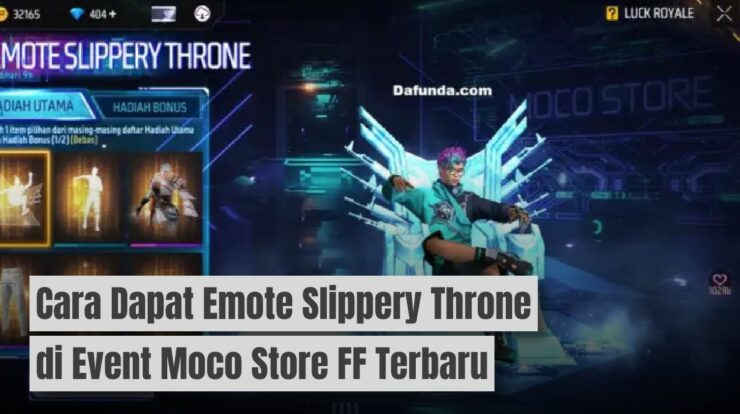 Cara Dapat Emote Slippery Throne di Event Moco Store FF Terbaru