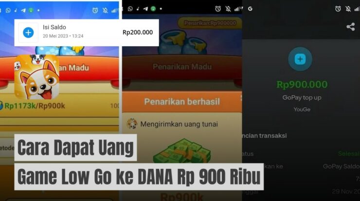 Cara Dapat Uang Dari Game Low Go Apk Cair Rp900 Ribu