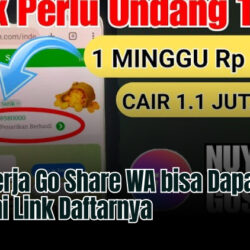 Cara Kerja Go Share WA bisa Dapat 1 Juta: Ini Link Daftarnya