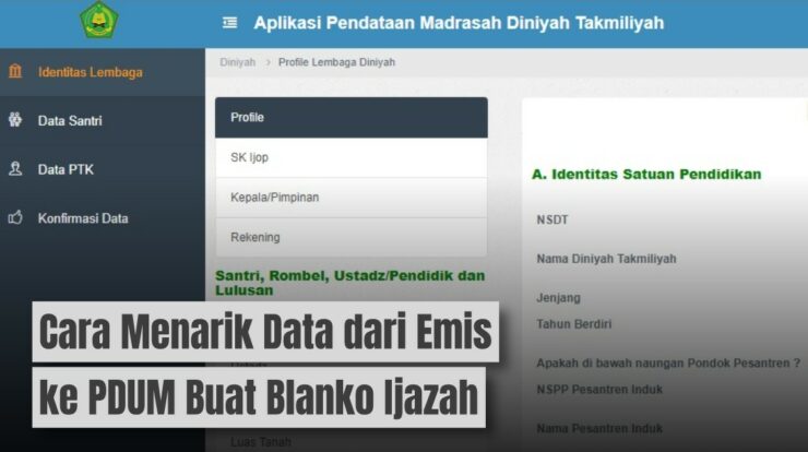 Cara Menarik Data dari EMIS ke PDUM untuk Blangko Ijazah