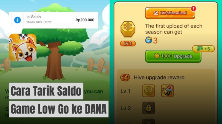 Cara Tarik Saldo Game Low Go ke DANA Langsung Cair Rp900.000