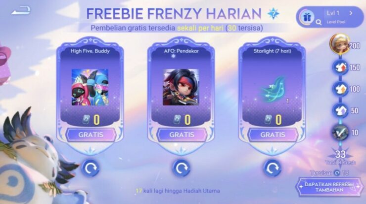 Datang Lagi! Event Freebie HOK, Kesempatan Dapat Skin Gratis