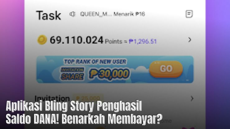 Aplikasi Bling Story Penghasil Saldo DANA! Benarkah Membayar?