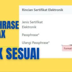 Cara Atasi Passphrase Coretax “Format Pola Tidak Valid” Saat Buat Sertifikat