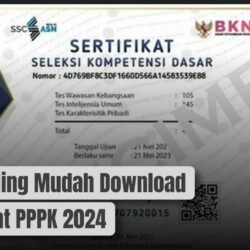 Cara Paling Mudah Download Sertifikat PPPK 2024