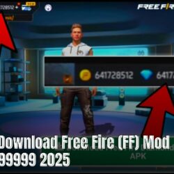 Cobain & Download Free Fire (FF) Mod Diamond 99999 2025