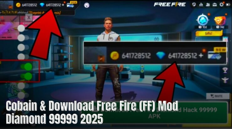 Cobain & Download Free Fire (FF) Mod Diamond 99999 2025