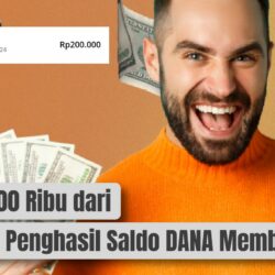 Dapat 400 Ribu dari Aplikasi Penghasil Saldo DANA Membayar