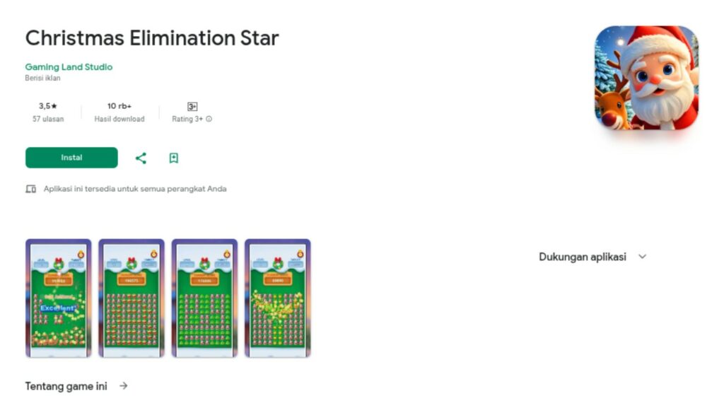 Christmas Elimination Star Apk Game Penghasil Saldo DANA Terbaru