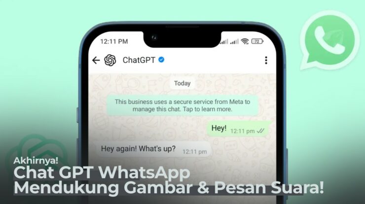 Akhirnya ChatGPT di WhatsApp Mendukung Gambar & Pesan Suara