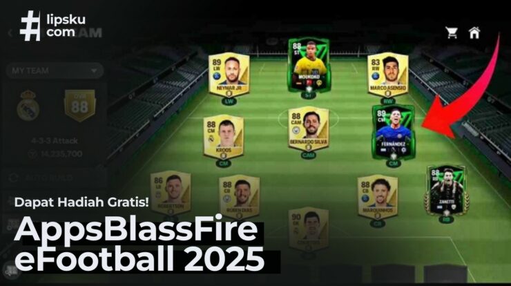 Dapat Hadiah Gratis dari AppsBlassFire eFootball 2025