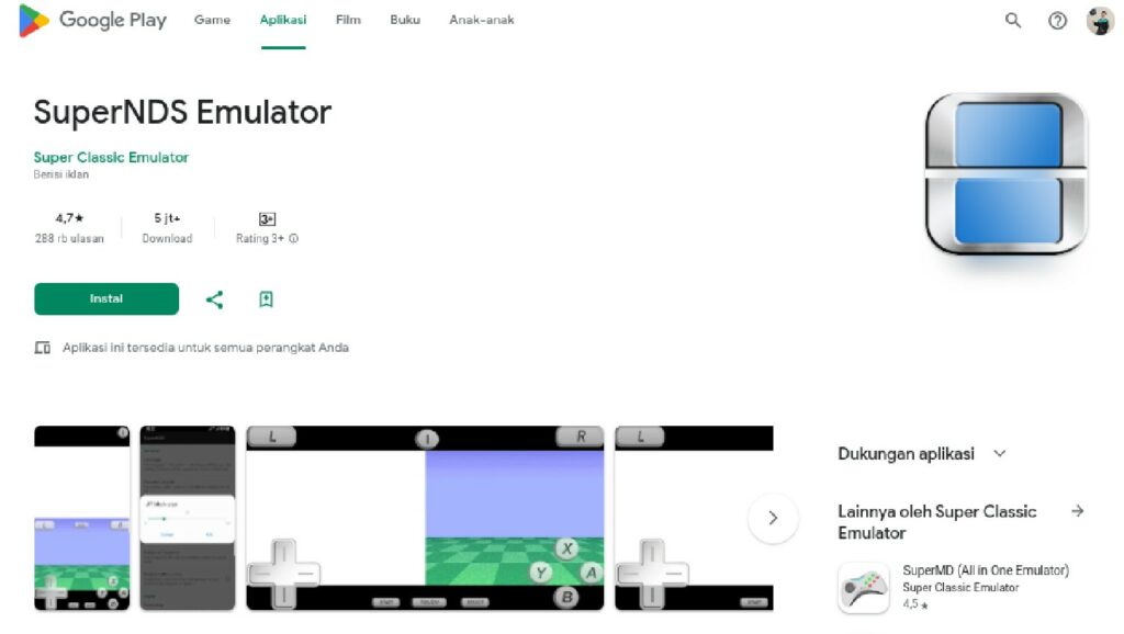 Emulator DS Android DraStic Tiba-Tiba Hilang dari Play Store